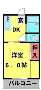 サンシティ梅郷【105号室】の間取り