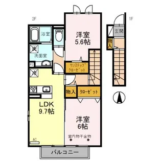 ベストオーシャン C【207号室】の間取り
