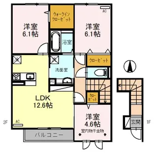 ベストオーシャン D【2階】の間取り
