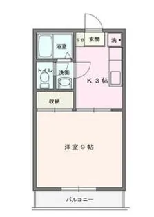 ラルゴ【206号室】の間取り