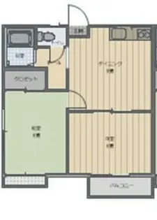 ハイム福王台B【201号室】の間取り