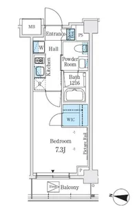 J.GRAN Court 品川西大井WE【5階】の間取り