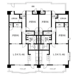 ヴァンクレール ONE【303号室】の間取り