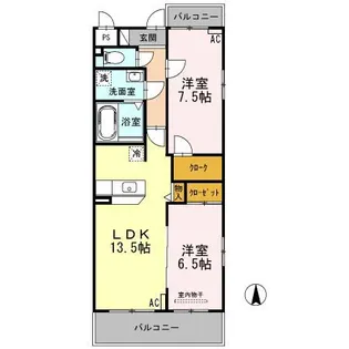 グランドパレス【3階】の間取り