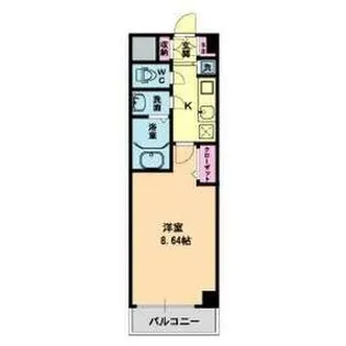 AZURE ESAKA【5階】の間取り