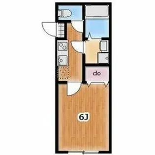 セカンドステージ袋山【205号室】の間取り