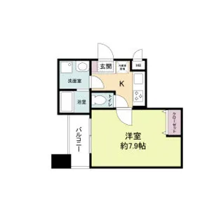 サムティ阿波座Lusso【0605号室】の間取り