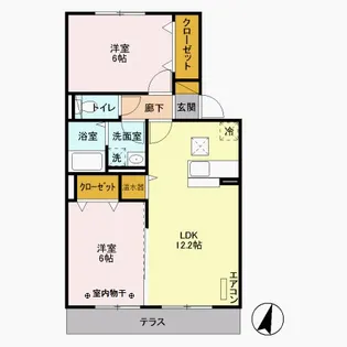 イーストエンジェル青山 B棟【1階】の間取り