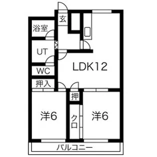 アマビーレ新木曽川【6階】の間取り