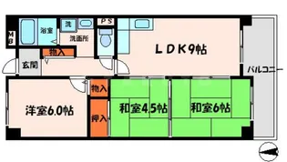 メゾンクリサンテーム【3階】の間取り