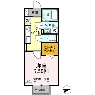 Happy【210号室】の間取り