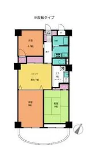 稲毛東映マンションA棟【609号室】の間取り