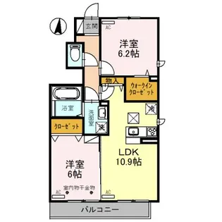 グランツ【101号室】の間取り