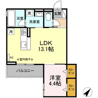 D CREST 相生【3階】の間取り