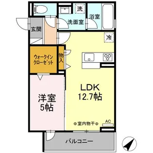 D crest 相生【3階】の間取り