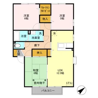 エスペランサ B【2階】の間取り