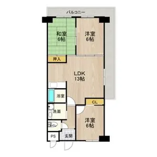 エクセレント千里丘【511号室】の間取り