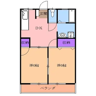 コーポ千代【103号室】の間取り