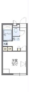 レオパレスbisser【202号室】の間取り