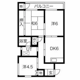 レジデンスANDO【2階】の間取り
