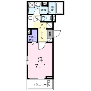 シエリア Ⅲ【2階】の間取り