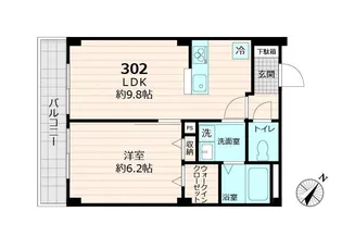 ラヴィデ香風園【3階】の間取り