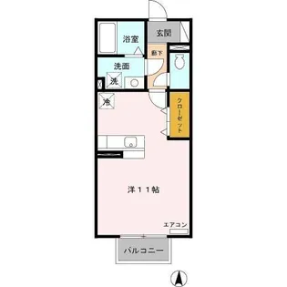 モナリエ竹成 A【2階】の間取り