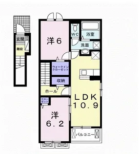 シャ・ノワール サウス【2階】の間取り