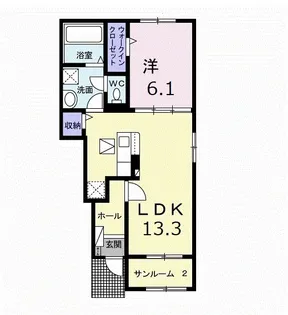 ドゥー・メゾン大網白里 Ⅱ【1階】の間取り