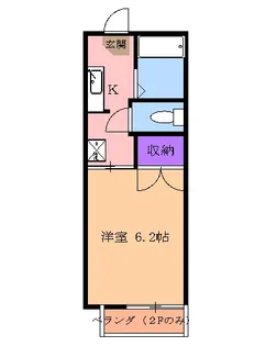 ビューティーナンバーワンA棟【102号室】の間取り