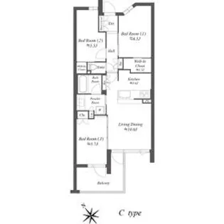 ザ・ケンジントン・レジデンス上池台【2階】の間取り