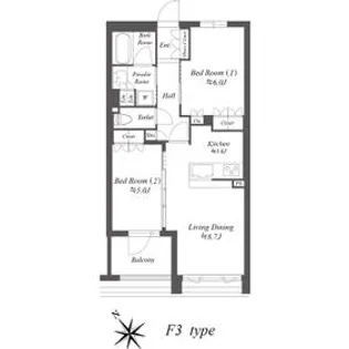 ザ・ケンジントン・レジデンス上池台【3階】の間取り