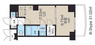 ノルデンタワー新大阪アネックス【13階】の間取り