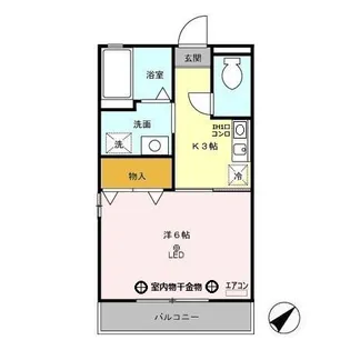 フライハイツラオム【2階】の間取り