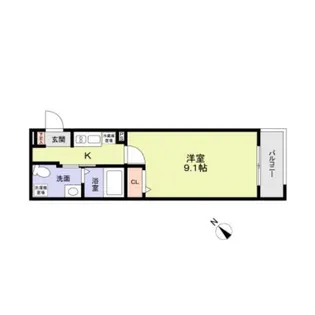 Jブラン三ノ輪【3階】の間取り