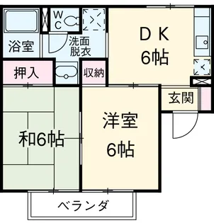 アネックス千代田【101号室】の間取り
