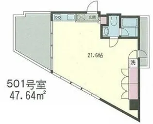 北幸ぐうはうすA棟【5階】の間取り