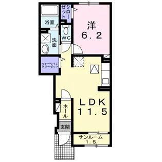 クルール 大村 A【1階】の間取り