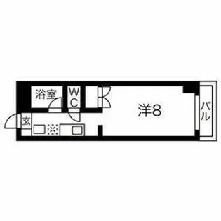 ヴァンヴェール名古屋(プラン利用可)【313号室】の間取り