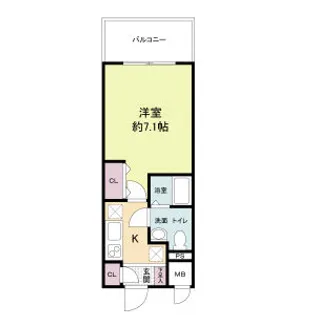 ラクラス新大阪【4階】の間取り