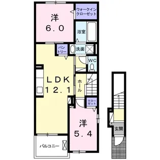 セントヒルズ・ディモーネⅠ【2階】の間取り