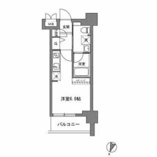TLRレジデンス川崎大師【3階】の間取り