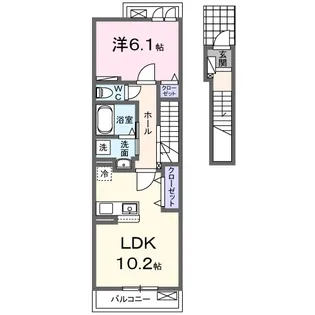 サブライム 尾張【2階】の間取り