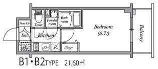エスリード中之島ザ コア【5階】の間取り