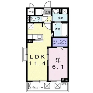 カメリア・OR【3階】の間取り