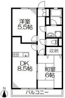 ビックアイランドⅠ・Ⅱ【3階】の間取り
