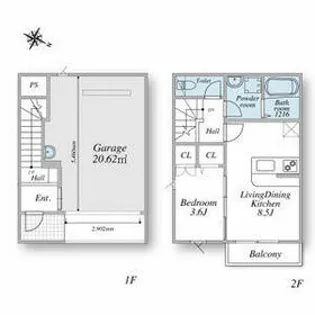 マツリデュオ【1階】の間取り
