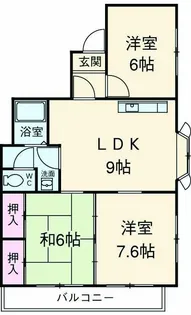 ラームズプラザ【408号室】の間取り