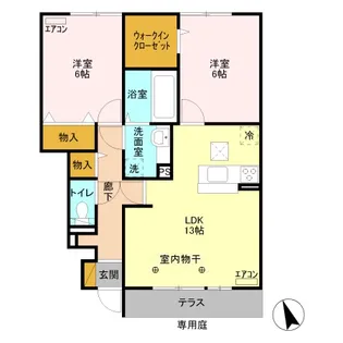 ヘルシーホーム the 3rd【1階】の間取り