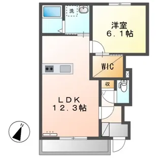 ベルフォーレ【1階】の間取り